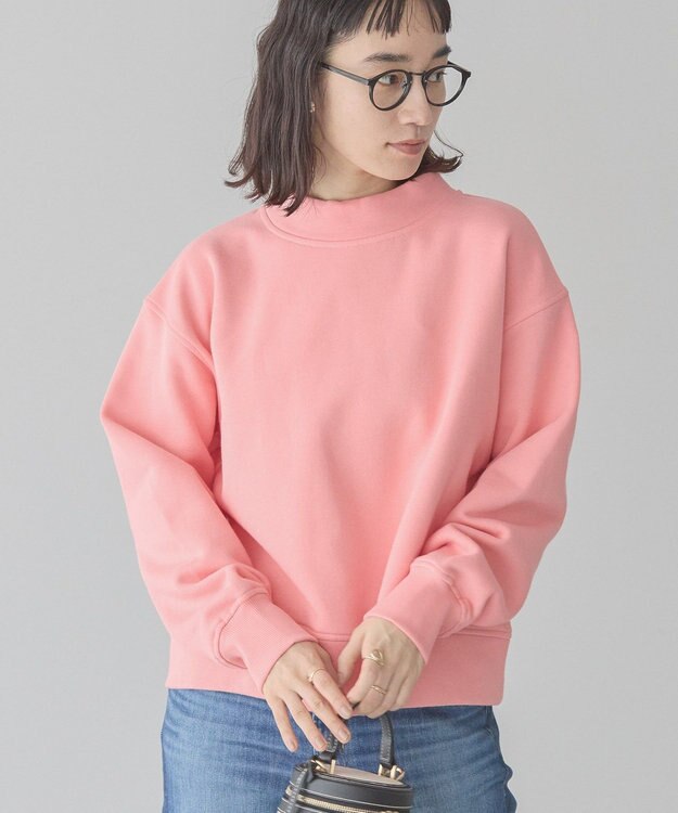 AMERICAN HOLIC モックネック裏起毛プルオーバー Pink