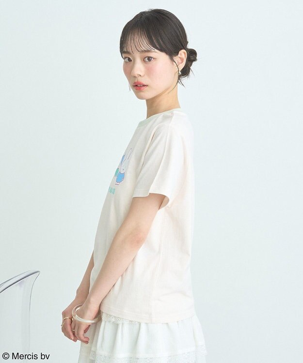 earth music&ecology ｍｉｆｆｙ／ｅａｒｔｈ　Ｒｏｓｅ　ｒｉｎｇｅｒ　Ｔｅｅ Cream