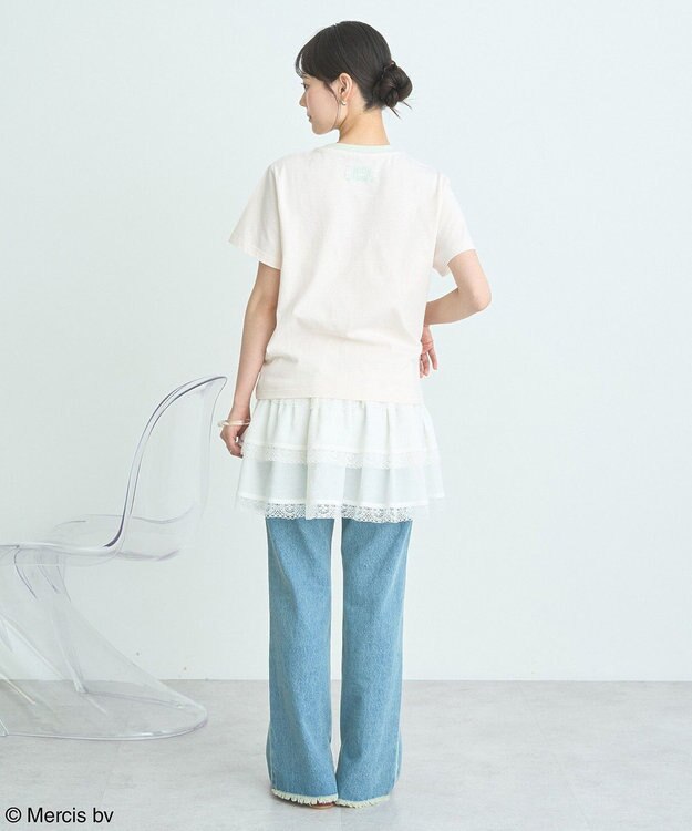 earth music&ecology ｍｉｆｆｙ／ｅａｒｔｈ　Ｒｏｓｅ　ｒｉｎｇｅｒ　Ｔｅｅ Cream