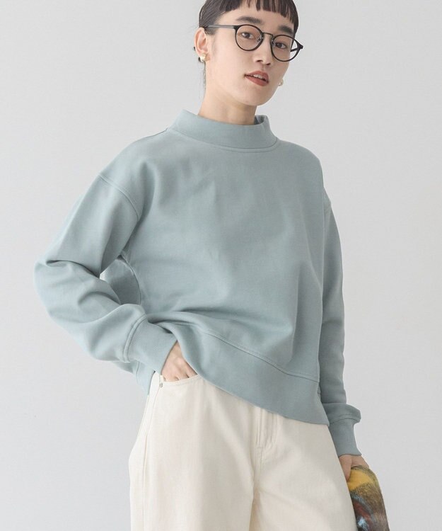 AMERICAN HOLIC モックネック裏起毛プルオーバー Mint
