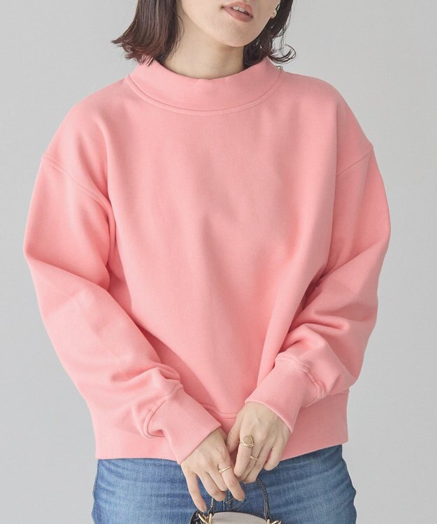AMERICAN HOLIC モックネック裏起毛プルオーバー Pink