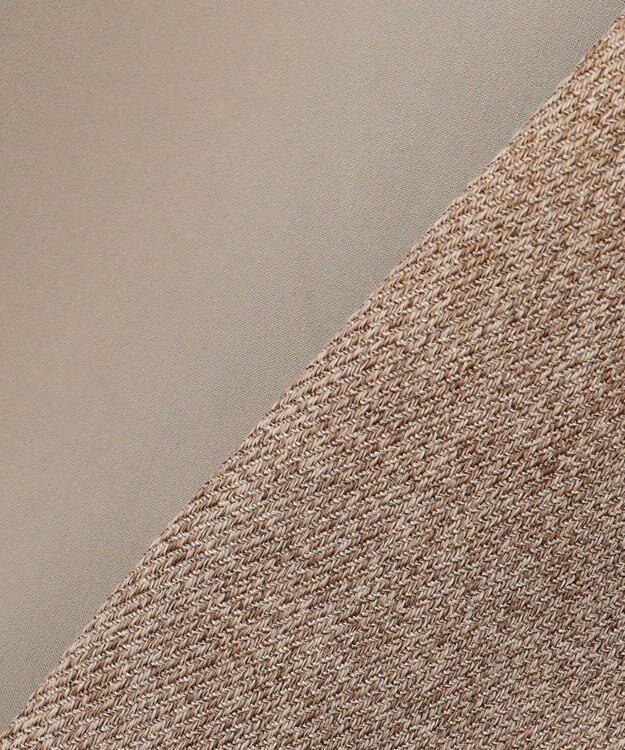 23区 【洗える】ウールライクカルゼ ノーカラー ジャケット ブラウン系