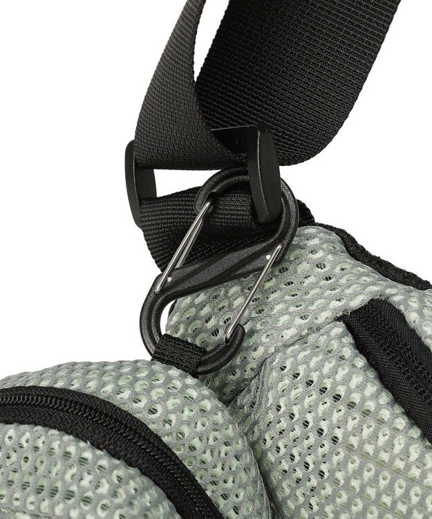 AMERICAN HOLIC 【2点SET】ポーチ付ダブルメッシュウエストポーチ Gray