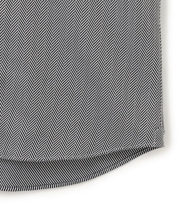 JOSEPH HOMME 【洗える】ツイルへリンボンクレイジー　ドレスシャツ ブラック系1