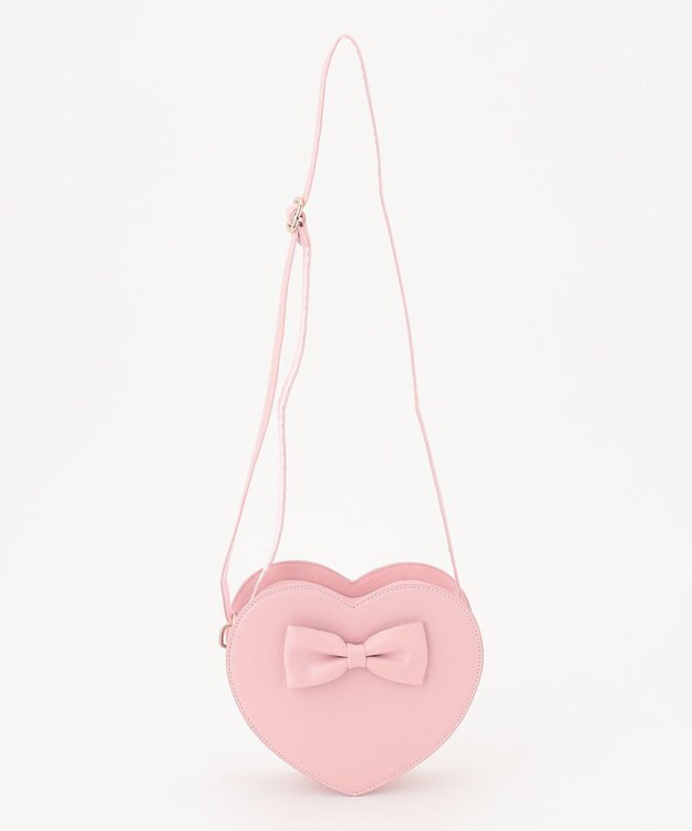 ANY KIDS ハート型 ショルダーバッグ ピンク