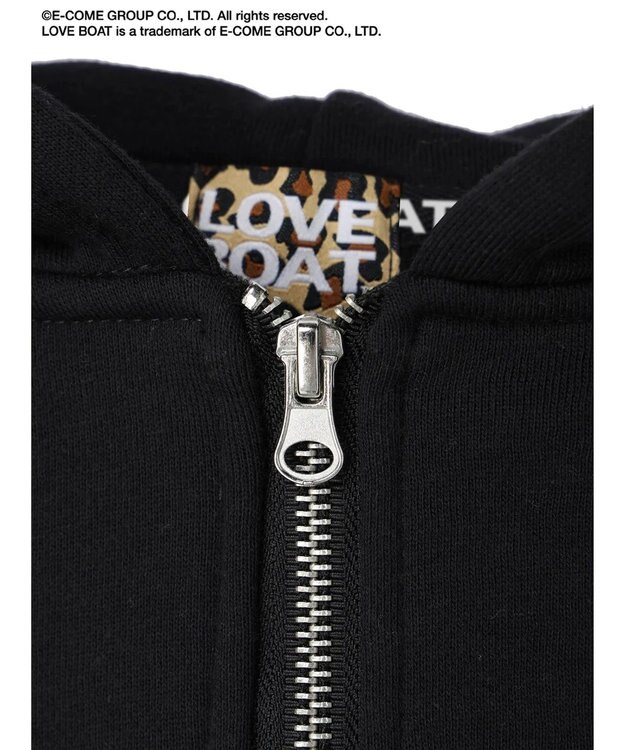 Green Parks ■別注　ＬＯＶＥ　ＢＯＡＴ　ショートＺＩＰパーカー Black