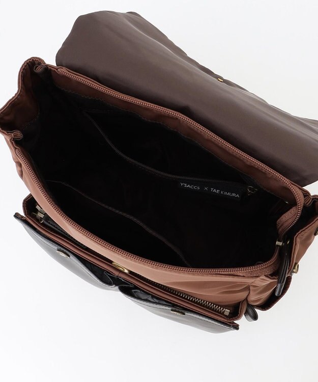 Y'SACCS 木村多江×Y'SACCS フラップポケットリュックサック チョコ