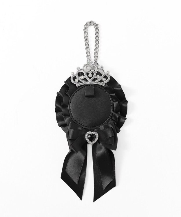 WEGO ティアラリボンロゼットキーホルダー ブラック