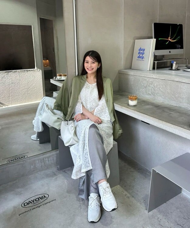 Green Parks AnriettMusee シアータックワイドパンツ Gray