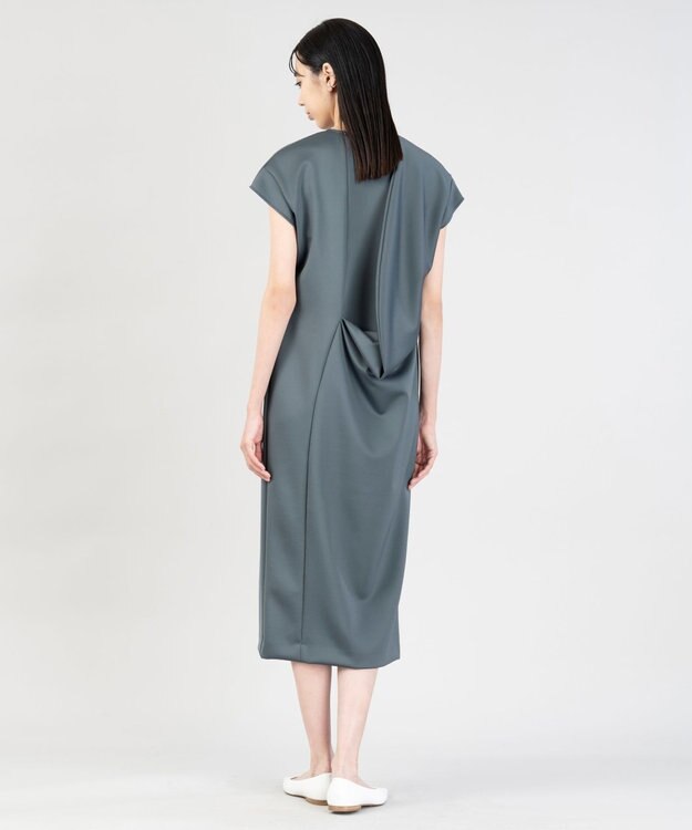 23区 【エステータ】スキューバ フレンチスリーブ ワンピース グレー系