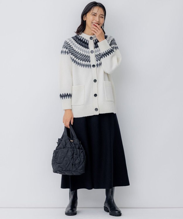 23区 キルティングショルダーバッグ ブラック系