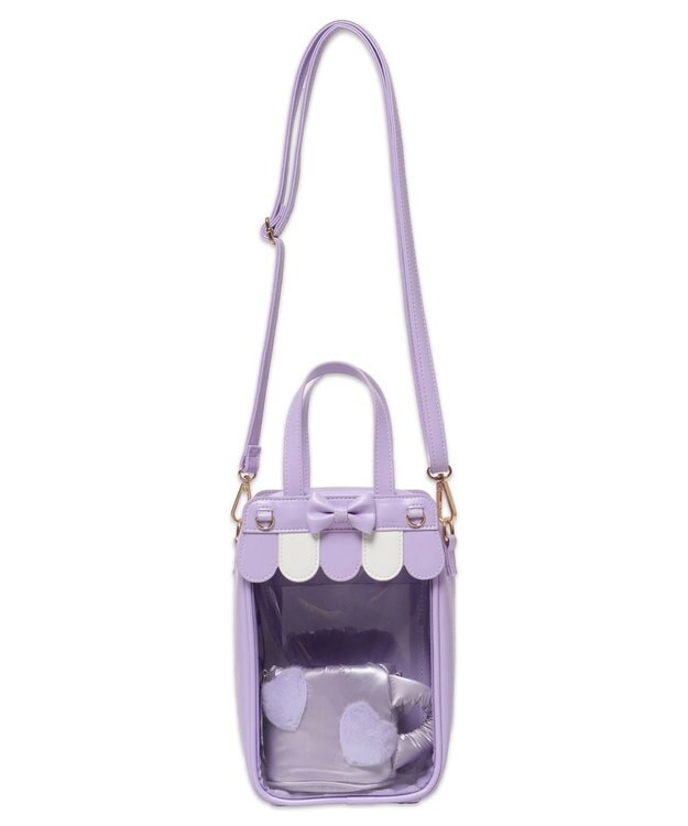 WEGO 【痛バ＆推し活グッズ】きらふわCAFEぬいマグ痛ショルダー ライトパープル