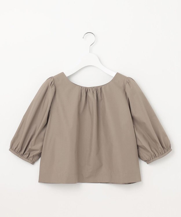 Feroux 【洗える】パフスリーブセット アップ キャメル系