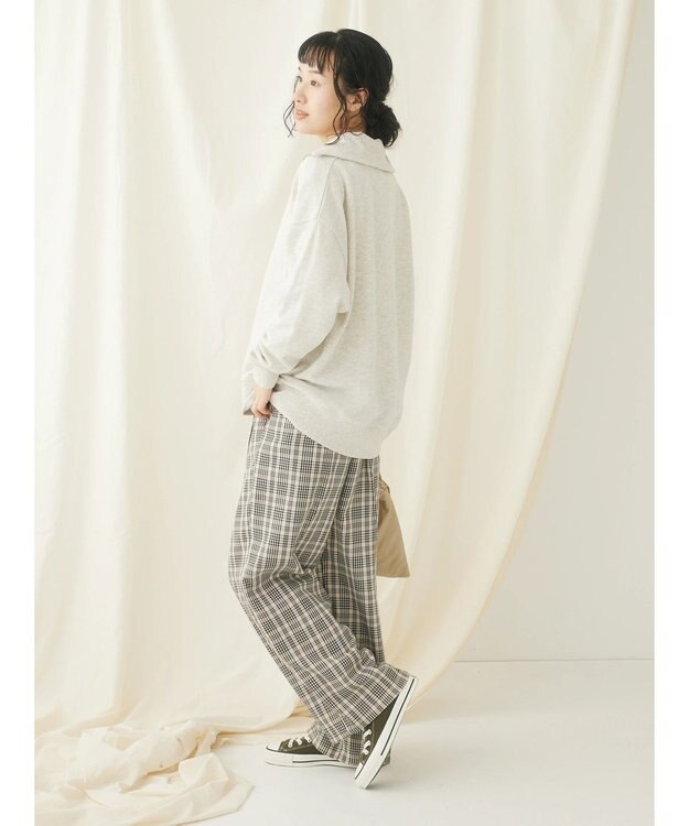 CRAFT STANDARD BOUTIQUE 　裏毛セーラーカラーＺＩＰプルオーバー Oatmeal