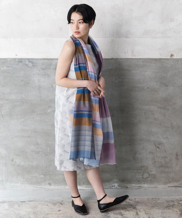 POLS 極細コットンストール Lサイズ パープル