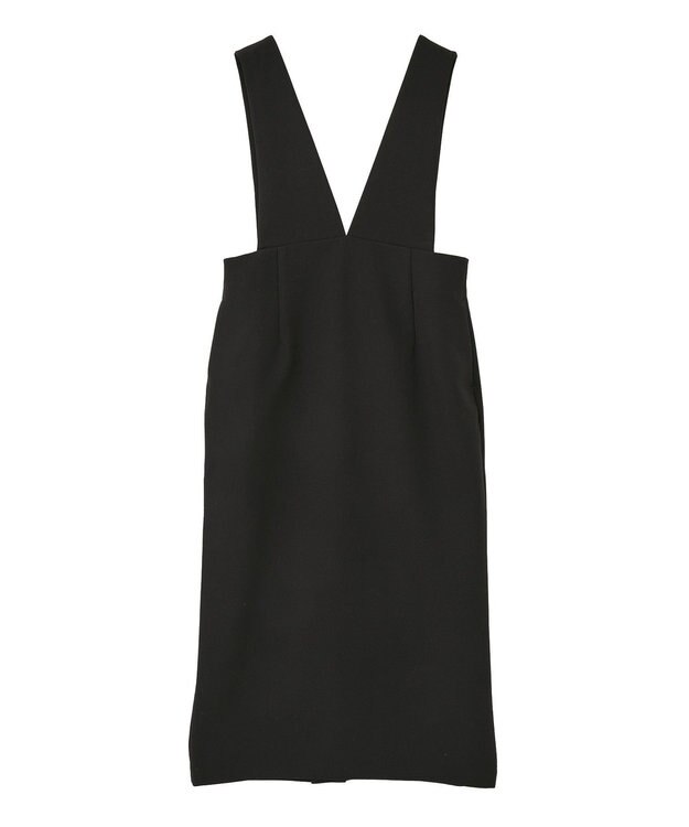 AMERICAN HOLIC イージーケアＶネックワンピース Black