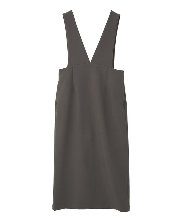 AMERICAN HOLIC イージーケアＶネックワンピース Mocha