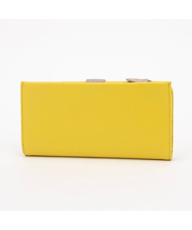 UNBILLION アトランタ ATLANTA / 牛革二つ折りカラーコンビ長財布 イエロー