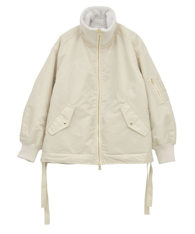 earth music&ecology リバーシブルMA-1 Light Beige