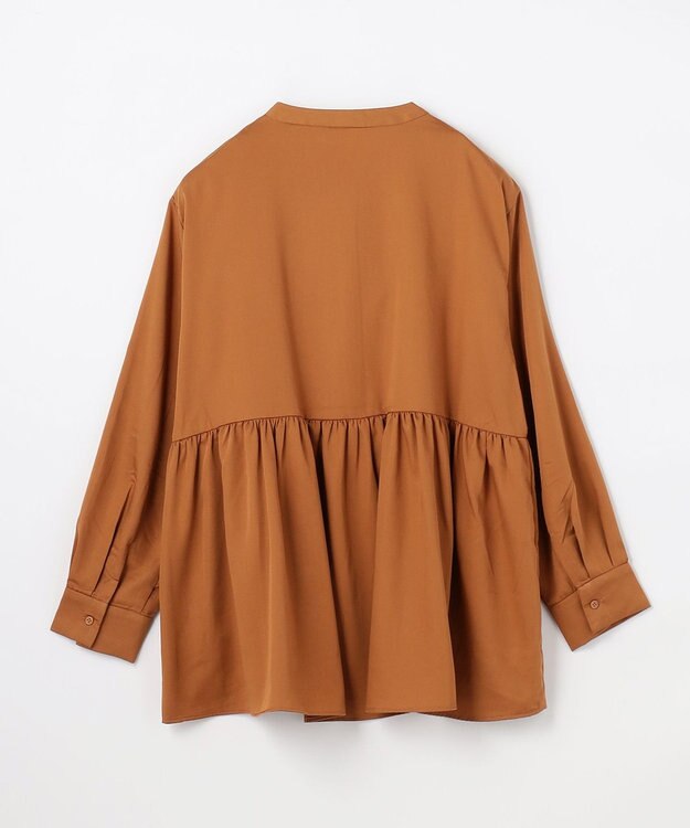 ANY エニィファンクションペプラムブラウス マスタード