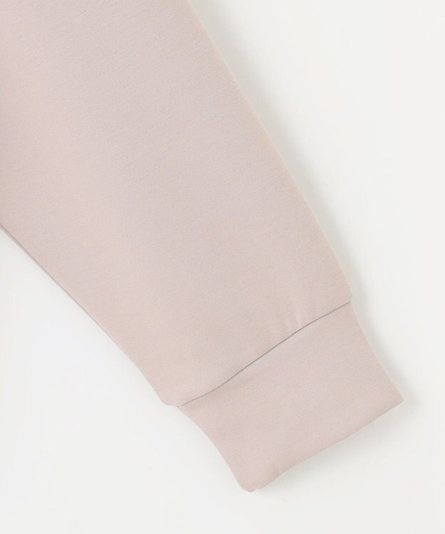 Feroux 【洗える】バックフリル ダンボールパーカー ライトグレー系