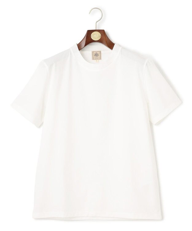 J.PRESS MEN 温度に寄り添う服。3シーズンこれ1着【調温機能 / 接触冷感】コンフォーマークルーネック Tシャツ ホワイト系