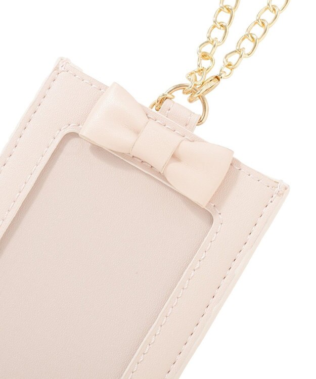 Maison de FLEUR Fチャームキルティングパスケース Pink