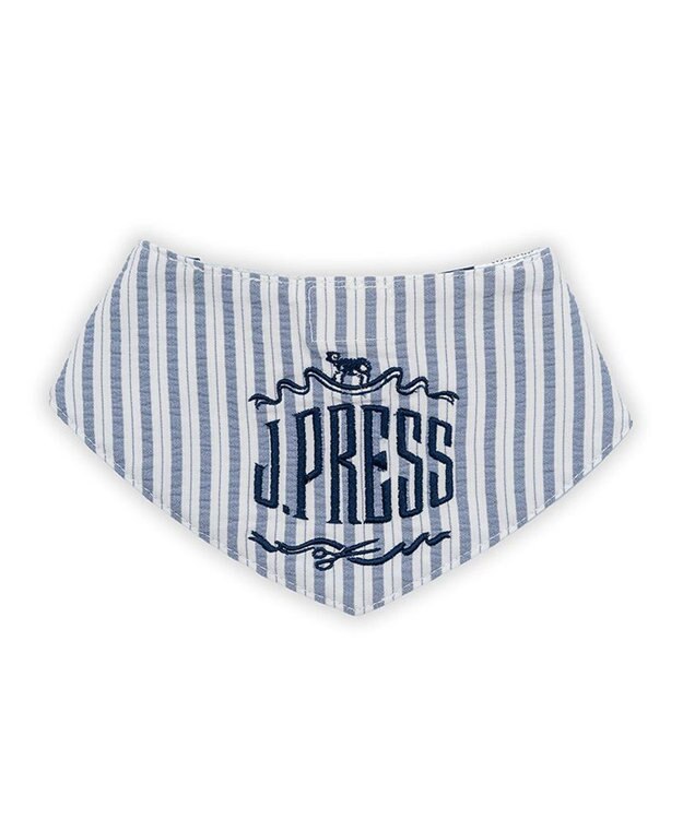 PET PARADISE J.PRESS クールバンダナ 《ストライプ柄》 中型犬 ライトブルー