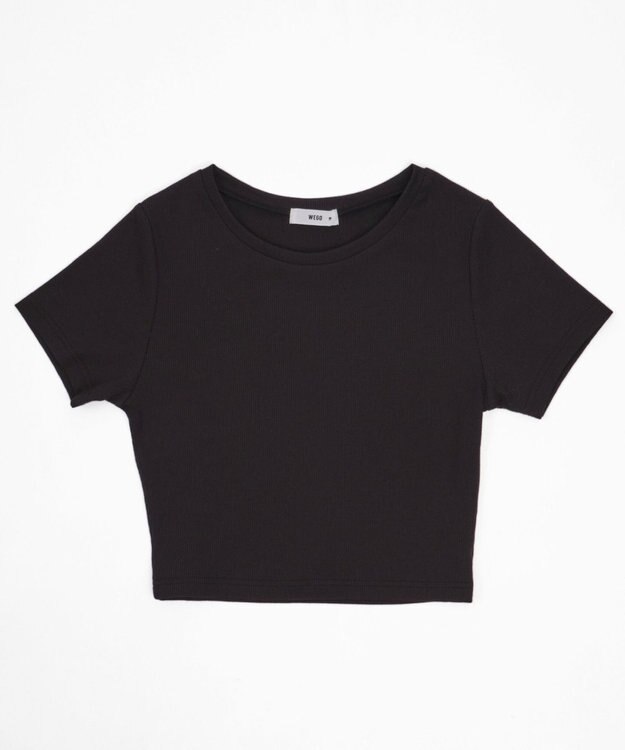 WEGO 【SMサイズ展開】コンパクトリブT ブラック