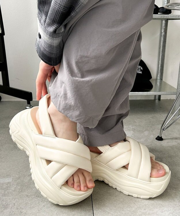 パテッドクロス厚底サンダル / WEGO | ファッション通販 【公式