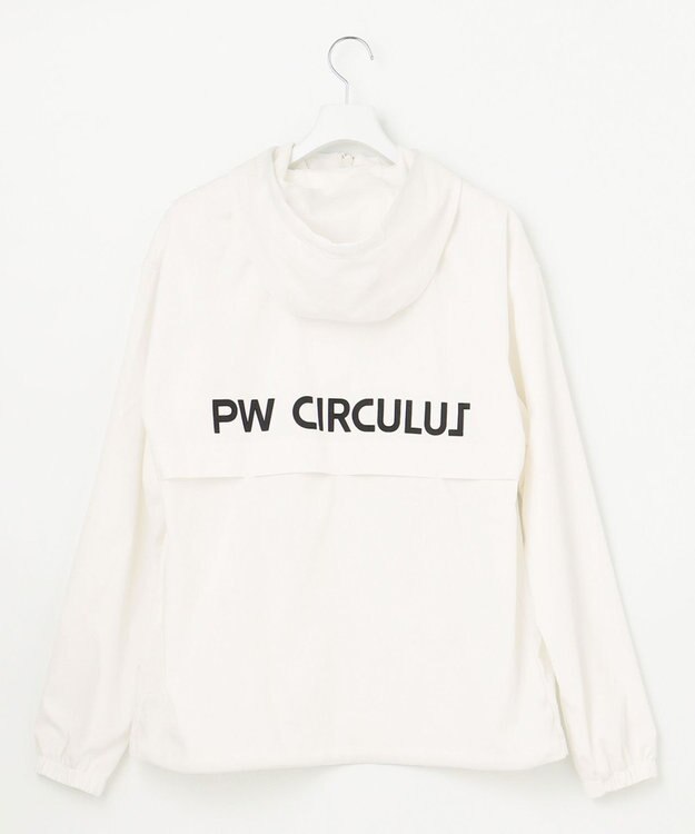 PW CIRCULUS 【MEN】【洗える/ストレッチ】ジップアップ フーデッド ブルゾン ホワイト系