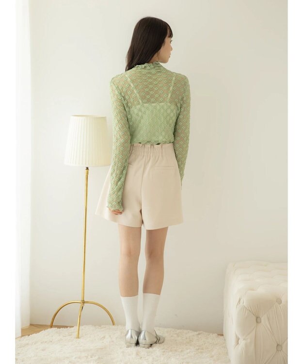 earth music&ecology カットツイルショートパンツ Beige