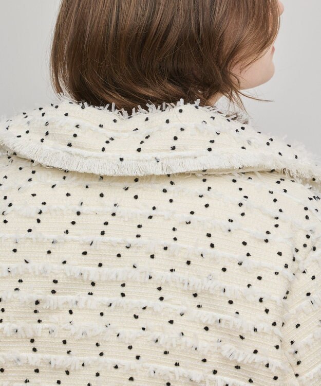 GRACE CONTINENTAL ツイードダウンジャケット キナリ