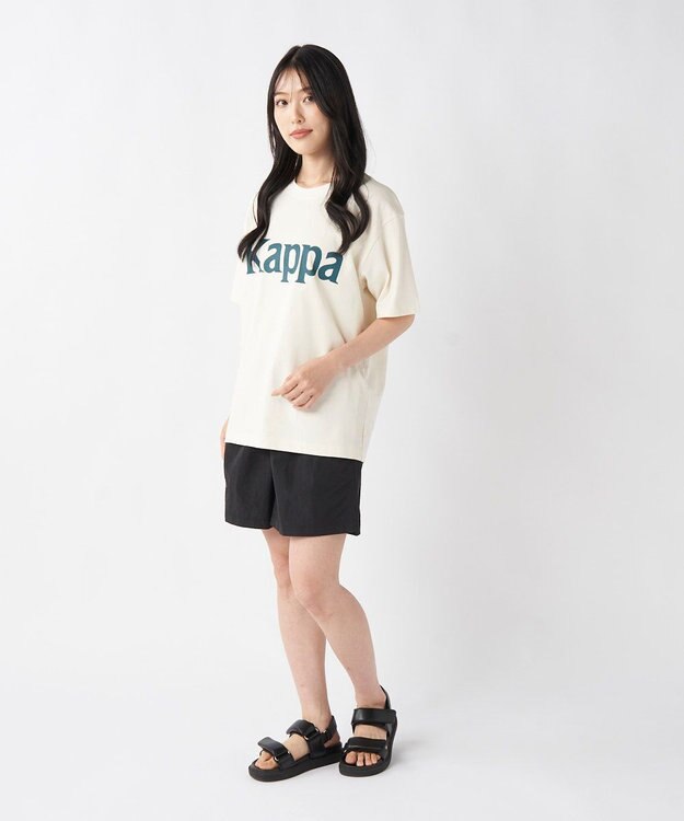 OP／FILA 【Kappa】ブランドロゴ Tシャツ オフホワイト
