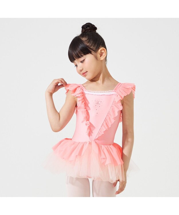 Chacott スカート付レオタード チェリーピンク
