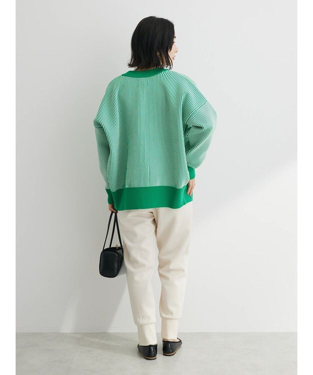 Green Parks ストライプＪＱカーディガン Green
