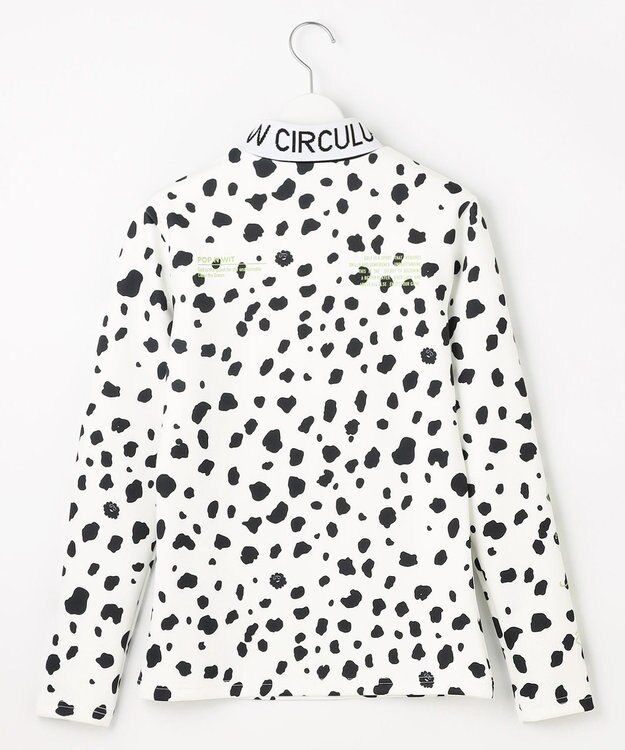 PW CIRCULUS 【WOMEN】スノーレオパード裏フリースモックネックT ホワイト系5