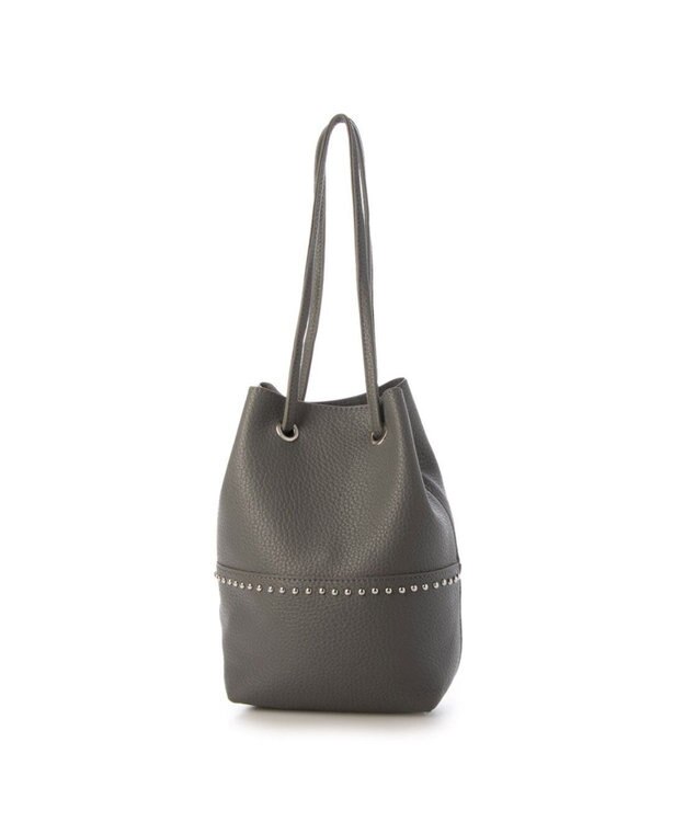 UNBILLION カシュカシュ cachecache / スタッズ付きドロストトート GY