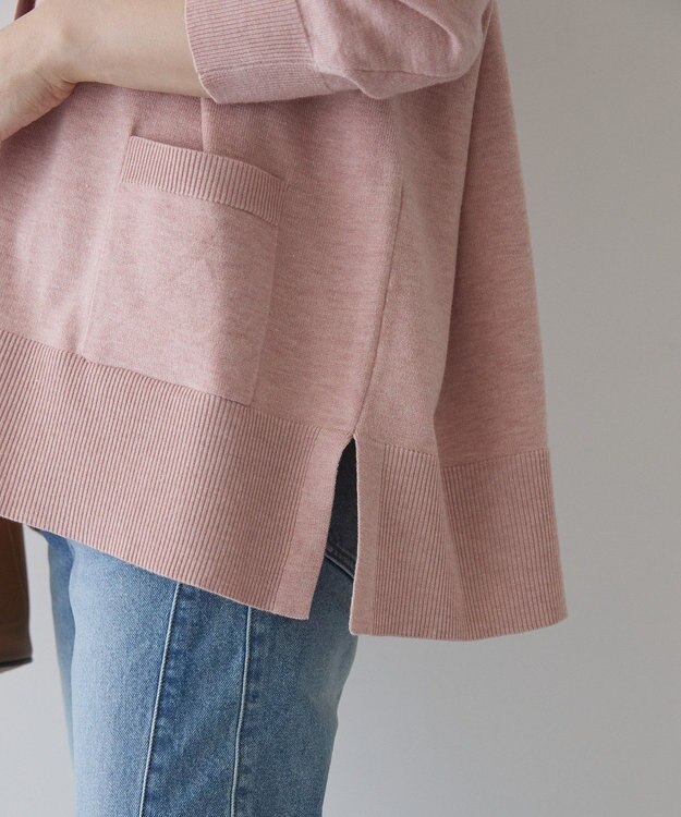 AMERICAN HOLIC バイパチVネックルーズカーディガン Pink