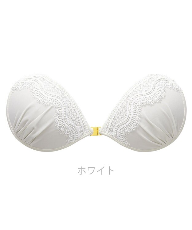 BRADELIS New York 【NuBra / ナチュラルタイプ】ヌーブラ・エアーライト ヘレナ  蒸れにくい バックレス コレクション デザインヌーブラ 正規品 ホワイト