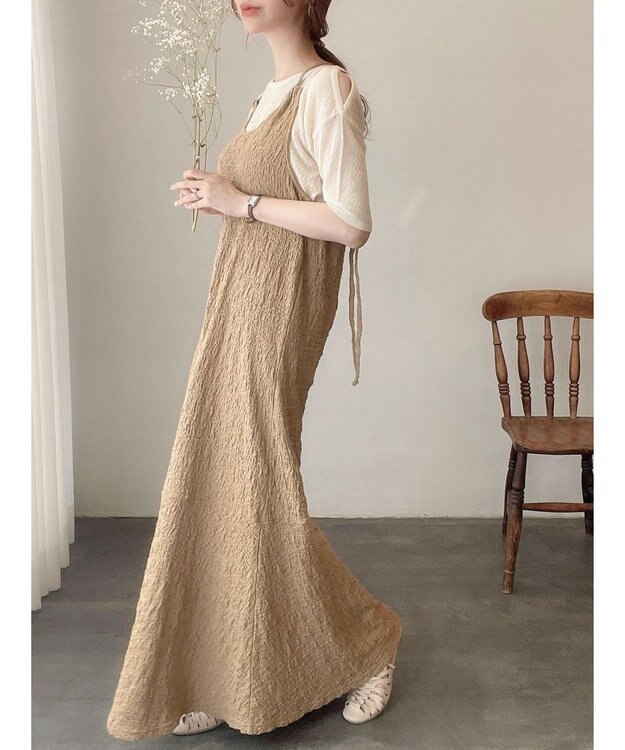 Green Parks ＪＱＤカットワンピース Beige