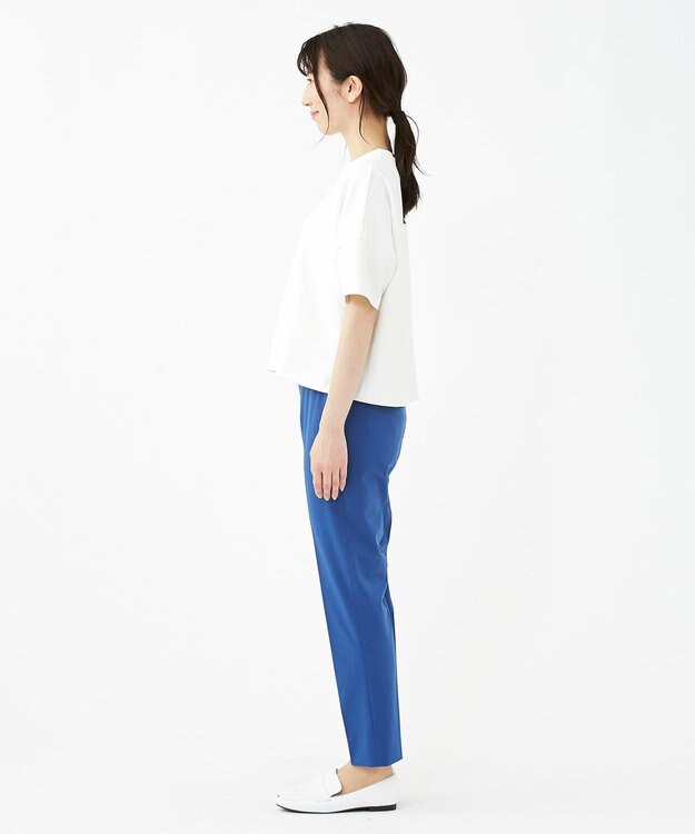 KASHIYAMA 【抗菌繊維】スタイリッシュジャージー トップス ホワイト