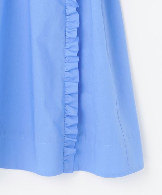 組曲 コットンローン ボリュームスリーブブラウス ブルー系