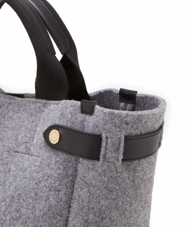 TOPKAPI 【TREASURE TOPKAPI】イタリアンフェルト サイドベルト トートバッグ グレー