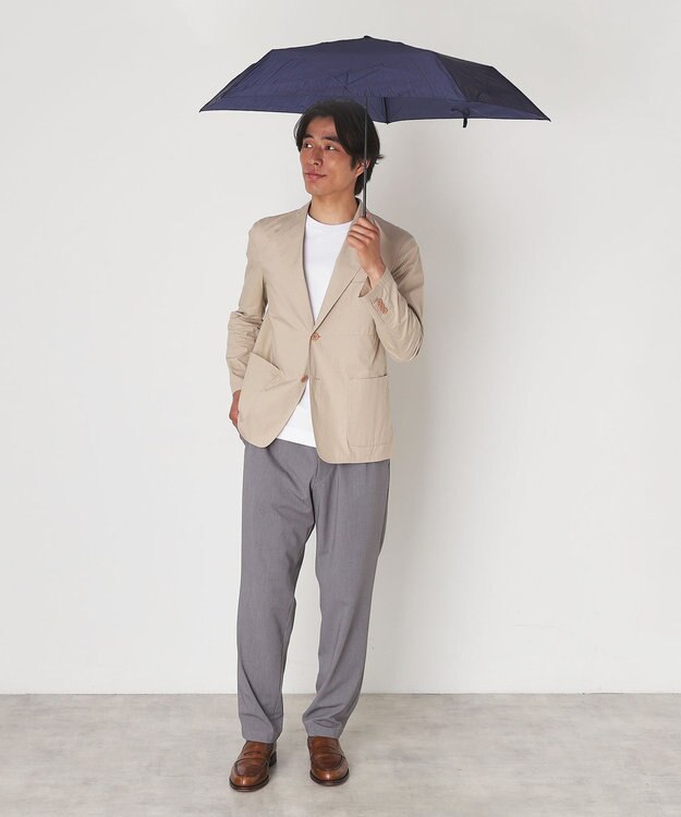 MOONBAT Magical tech(マジカルテック) 超軽量 折りたたみ傘 72g プレーン UV 大きめ55cm ネイビーブルー