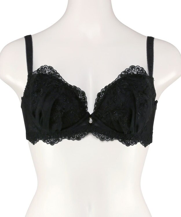 San-ai Resort（三愛水着楽園） エレガントコレクション【2503】単品ブラEFGカップ 【背中すっきり】 ブラック