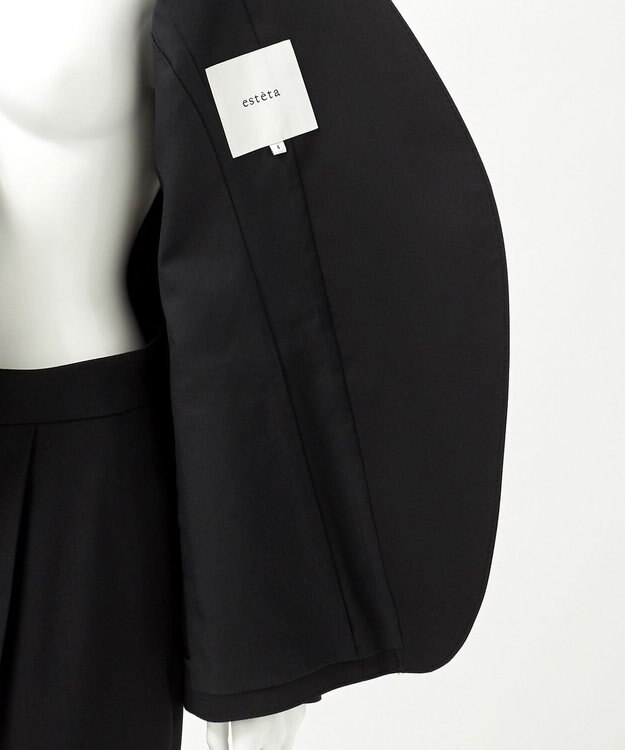 23区 L 【エステータ】ライトダブルクロス ジャケット ブラック系