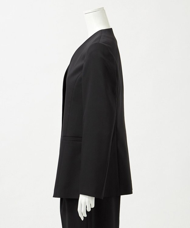 23区 L 【エステータ】ライトダブルクロス ジャケット ブラック系