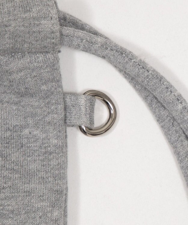 WEGO ハトメデザインナップサック グレー