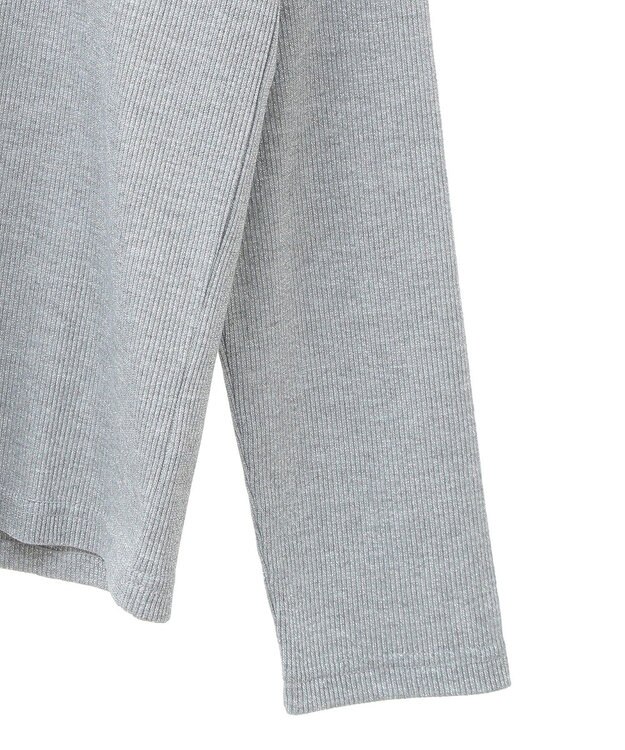 Green Parks ラメリブタートルプルオーバー Gray